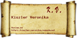 Kiszler Veronika névjegykártya