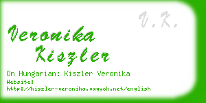 veronika kiszler business card